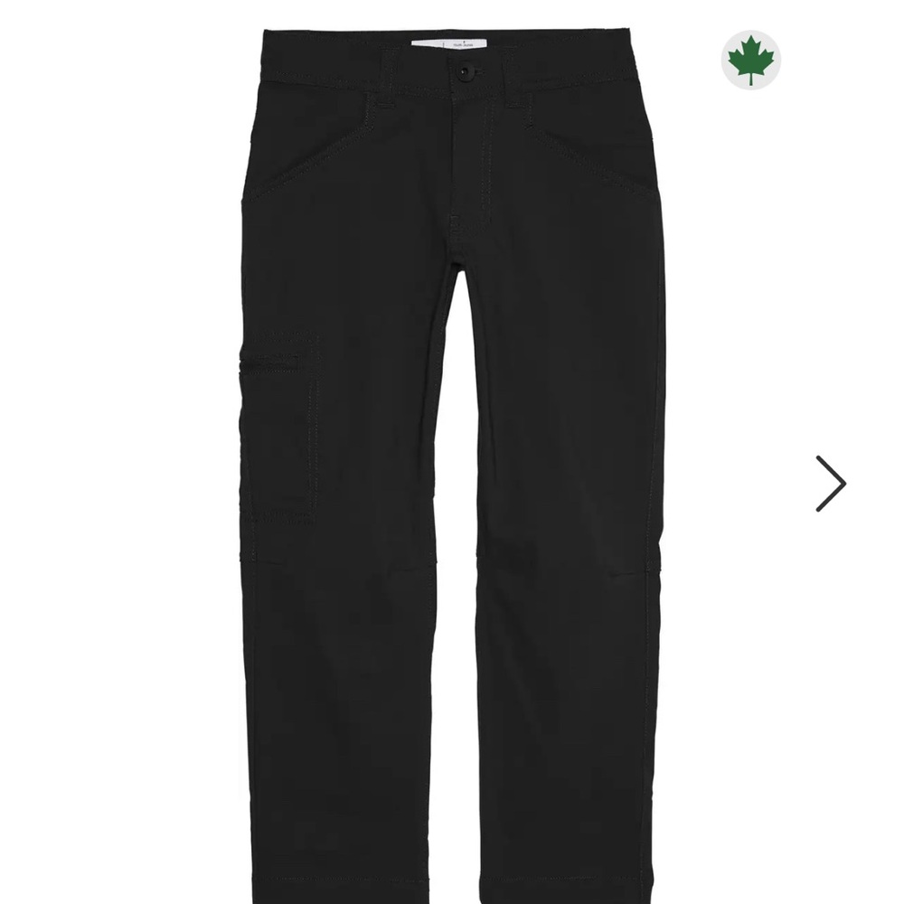 2 Pairs-MEC Black Casual Bottoms Straight-Leg